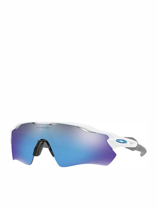 Oakley Radar EV Path Ανδρικά Γυαλιά Ηλίου με Λευκό Κοκκάλινο Σκελετό και Μπλε Καθρέφτη Φακό OO9208-73